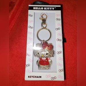 NWT HELLO KITTY RHINESTONE KEYCHAIN/ CHARM❤️✨️🩷